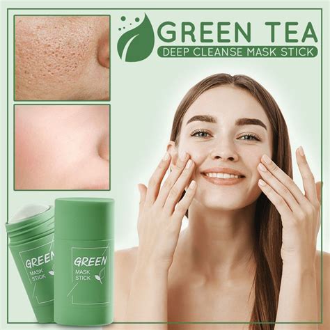 Green Tea Deep Cleanse Mask Stick in 2021 | Green mask, Oily face, Skin