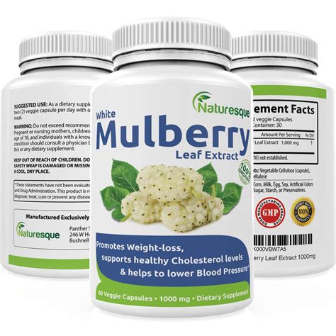 Naturesque White Mulberry Leaf Extract | 1000mg | Low