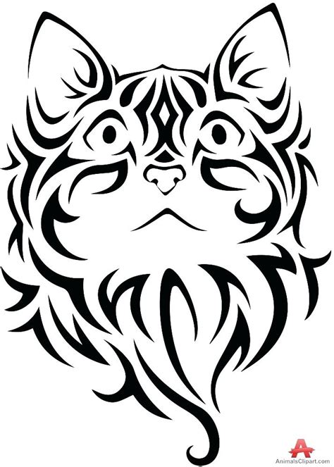 Tribal Cat Drawing at GetDrawings | Free download