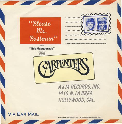 Carpenters – Please Mr. Postman (1991 Remix) Lyrics | Genius Lyrics