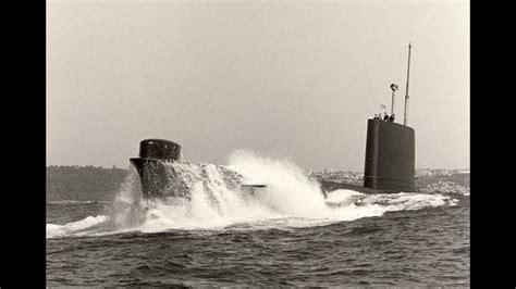 Canadian Oberon-class submarine HMCS Onondaga in a precarious position, caused by a mistake ...