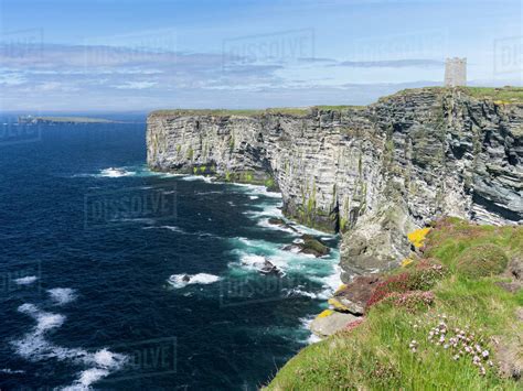 The Cliffs of Marwick Head, Kitchener's Memorial, Kirkwall, Orkney ...