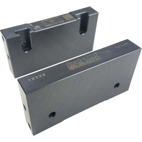 Snap Jaws - Vise Jaw: 6" Wide, 3" High, 1" Thick, Flat | MSC Direct