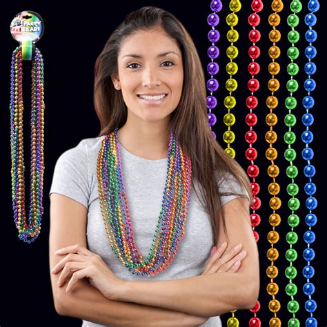 Mardi Gras Beads - Variety of Colors Available - Party Beads - Party Beads, Medallions, Leis and ...