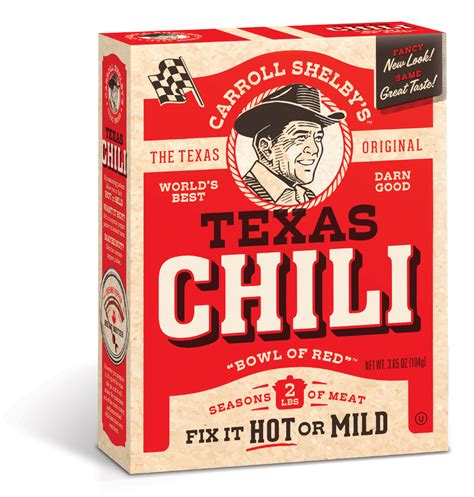 Carroll Shelby's Original Texas Chili Kit 3.65 oz - Reily Products