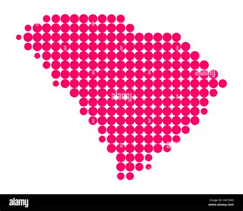 Mapa de Carolina del Sur Fotografía de stock - Alamy