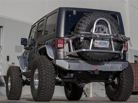 JEEP JK SWING OUT REAR TIRE CARRIER - ALUMINUM - Seven Slot Off Road