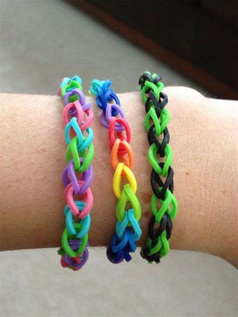 Bracelets | Rubber band bracelet, Rubber band design, Crafts