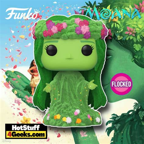 FUNKO POP 420 DISNEY MOANA TE FITI FLOCKED 2022 EARTH DAY WALMART EXCLUSIVE SG ...