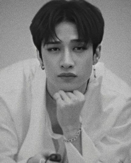 Black and white Serious Photoshoot Hot Black hair Stray Kids Chan, Stray Kids Seungmin, Baby ...