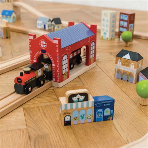 City Wooden Train 120 pcs – Toy Division