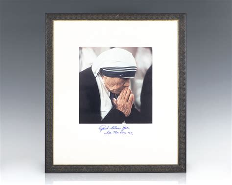 Mother Teresa Devotional Prayer Card Signed