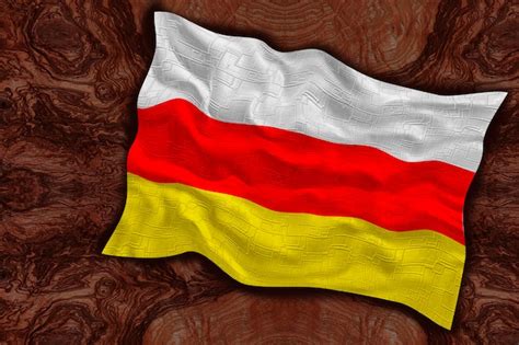 Premium Photo | National flag of south ossetia background with flag of south ossetia