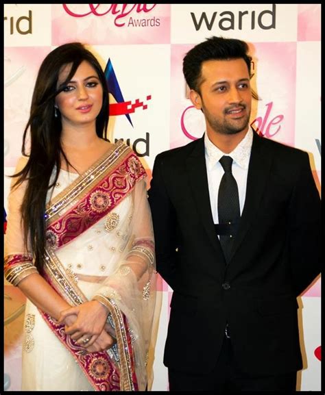 Pakistani Posts: “Atif Aslam with his Wife Sara Bharwana on Lux Style Awards 2013