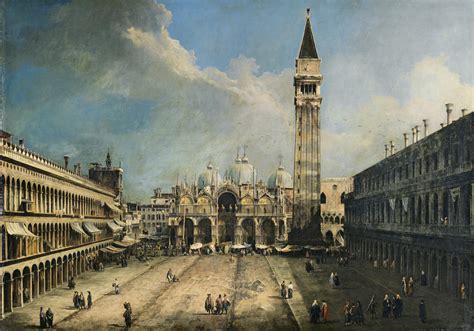 The Piazza San Marco in Venice - Canaletto. Museo Nacional Thyssen ...