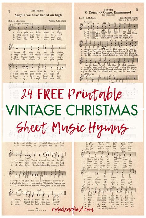 Free Printable Christmas Sheet Music Printable