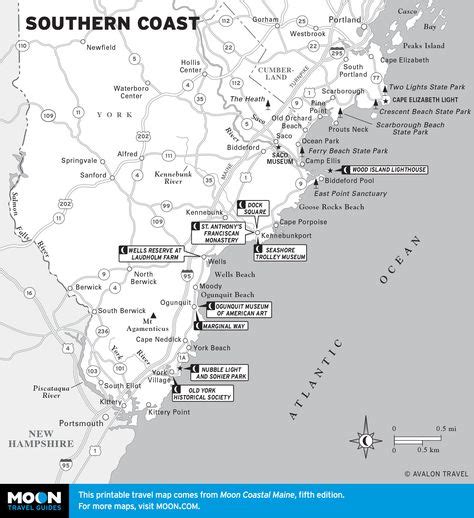 Great map of the beaches of Southern Maine by Static-Moon.com | Beaches of Southern Maine ...