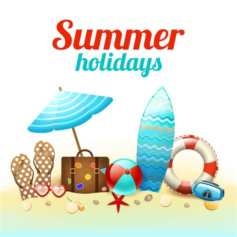 Summer holidays background poster 435909 Vector Art at Vecteezy