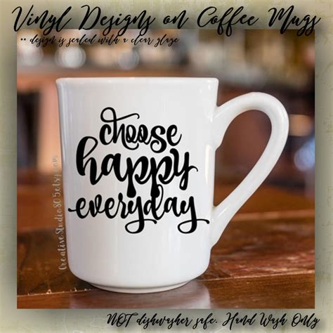 Choose HAPPY Everyday | Cute Coffee Mug | Coffee Cup | Funny Coffee Mugs | Inspirational Quotes ...