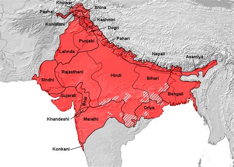 RJ's R2 Blog: Map of Aryan and Dravidian Languages in India