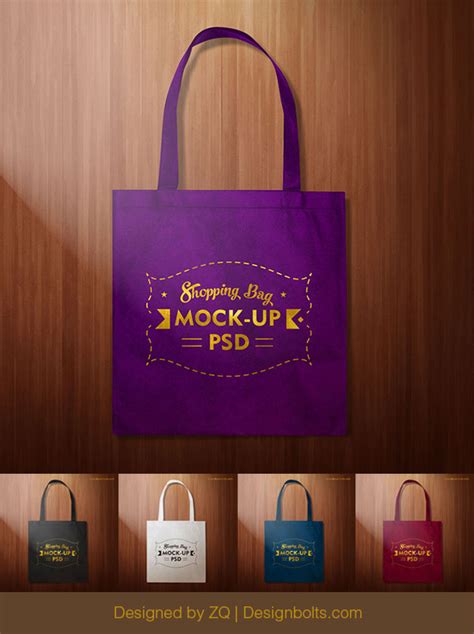 Free Black Shopping Bag Mockup | Mockuptree