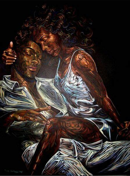 "Essence of Love" painting by Tracy Guiteau Black Love Artwork, Black Art Painting, Black Art ...