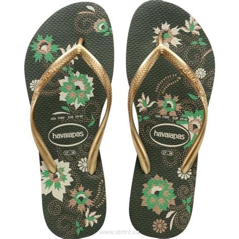 Havaianas Slim Organic Olive Green Flip Flops - Women | Green flip ...