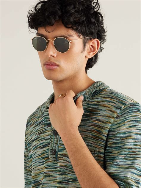 Gold Round-Frame Gold-Tone Sunglasses | RAY-BAN | MR PORTER