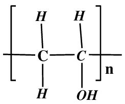 Chemical structure of polyvinyl alcohol (PVA) [1]. | Download ...