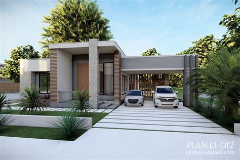 3 Bedrooms House Plan 13012 Afrohouseplans