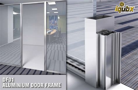 Aluminium Door Frame Iqubx DF01 for Modular partitions & masonry walls