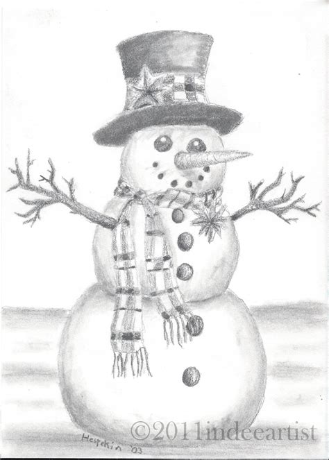 snowman | Merry christmas drawing, Christmas sketch, Easy christmas ...