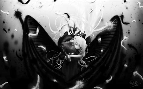 Anime Girl In Black And White Wallpapers HD / Desktop and Mobile ...