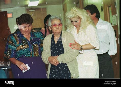 Yolanda Saldivar's family, from left, Maria, sister, Juanita, mother, Mary, cousin, and Armando ...