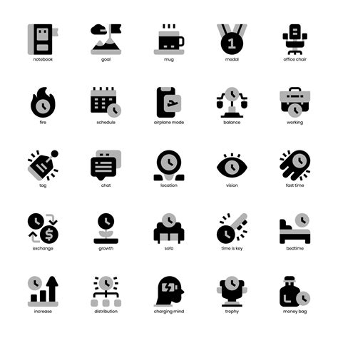 Productivity icon pack for your website, mobile, presentation, and logo design. Productivity ...