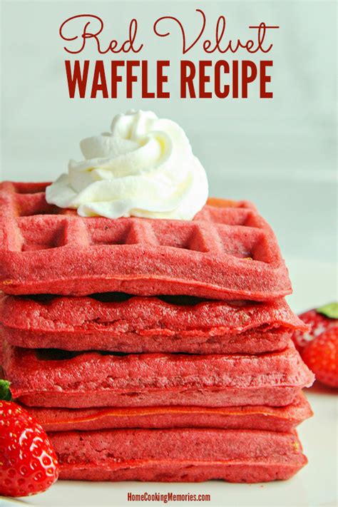 Red Velvet Waffles Recipe | Waffles recipe homemade, Waffle recipes ...