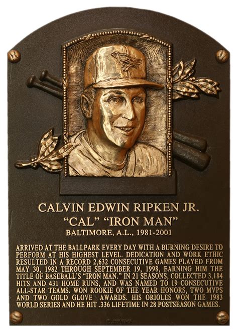 Ripken, Cal | Baseball Hall of Fame