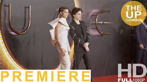 Dune premiere London arrivals & interviews: Timothée Chalamet, Zendaya, ... | Rebecca ferguson ...