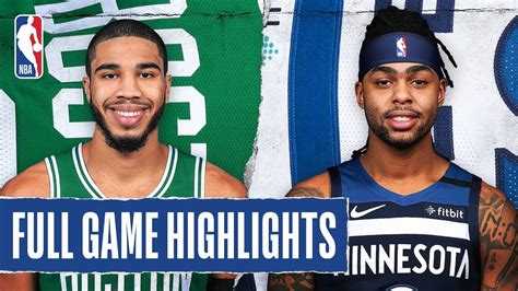 CELTICS at TIMBERWOLVES | FULL GAME HIGHLIGHTS | February 21, 2020 ...