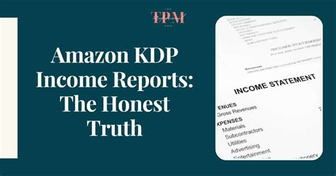 Amazon KDP Income Reports: The Honest Truth - The Professional Mom