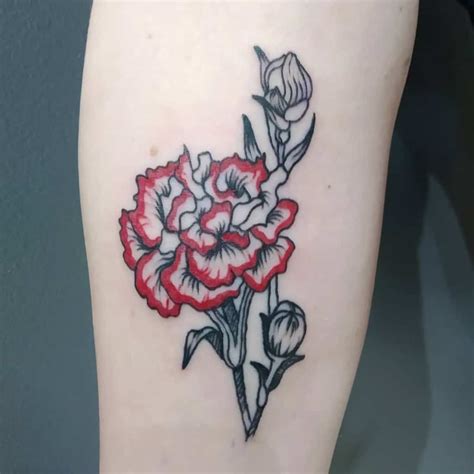 Top 33 Best Carnation Tattoo Ideas -[2021 Inspiration Guide]