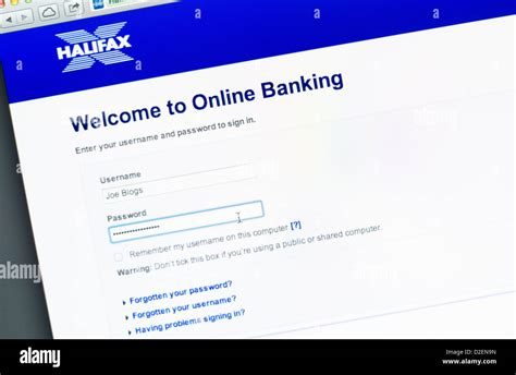 Halifax Bank logo and online banking Stock Photo - Alamy