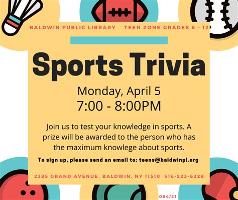 Sports Trivia YA (1) – Baldwin Public Library