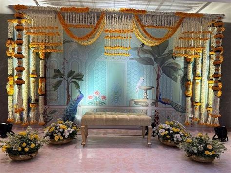 Pin on Traditional Backdrop decorations | Indian floral decor, Wedding ...