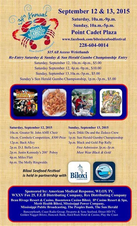 Biloxi Seafood Festival, set for Sept. 12-13, to feature 200-foot shrimp poboy - gulflive.com