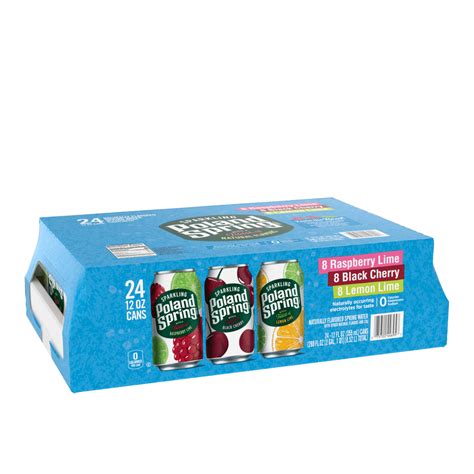 Poland Spring® Sparkling Water Flavor Variety Pack | 12 oz Cans 24-Pack ...