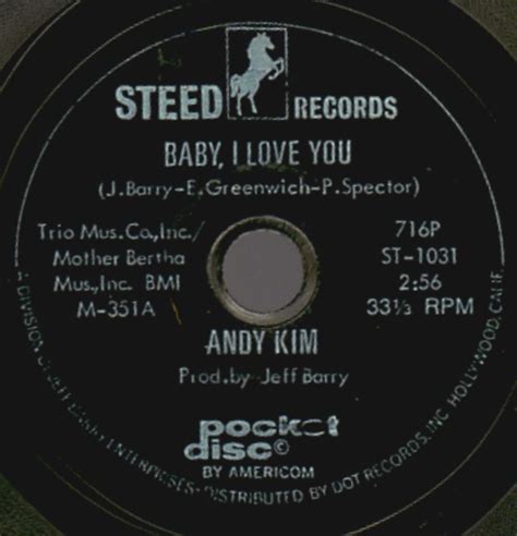 Andy Kim - Baby, I Love You (1969, Flexi-disc) | Discogs