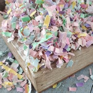 Pastel Shredded Paper Confetti for Parties DIY Confetti Cones - Etsy