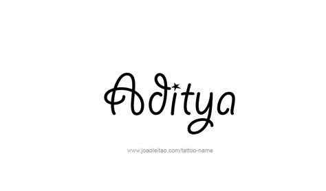 Aditya Name Tattoo Designs