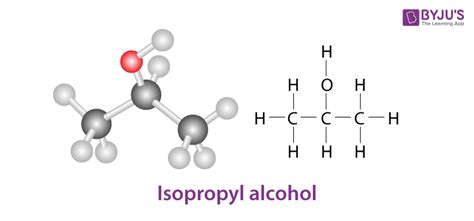 Isopropyl Alcohol Skeletal Structure